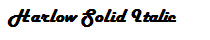 Harlow Solid Italic